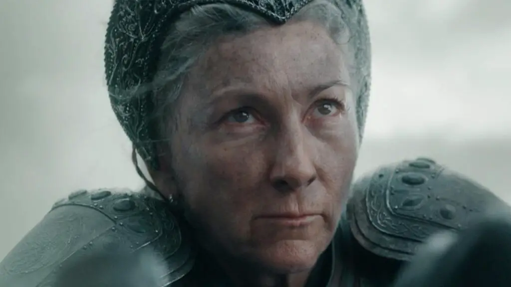 Eve Best as Rhaenys Targaryen in House of The Dragon season 2