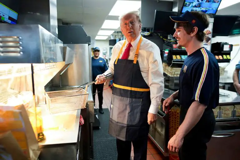 Donald Trump at McDonald